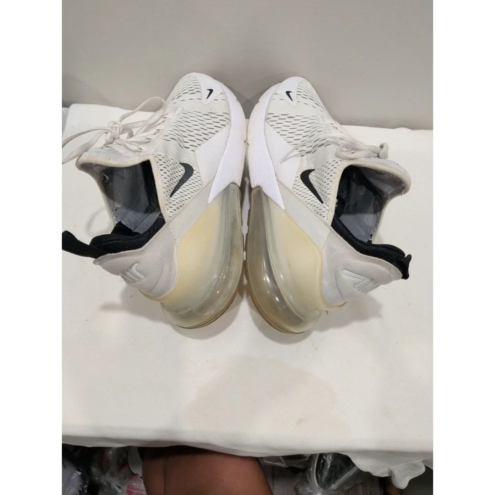 Nike Men's Size 11.5 Air Max 270 (AH8050 100) White/Black Running Sneaker